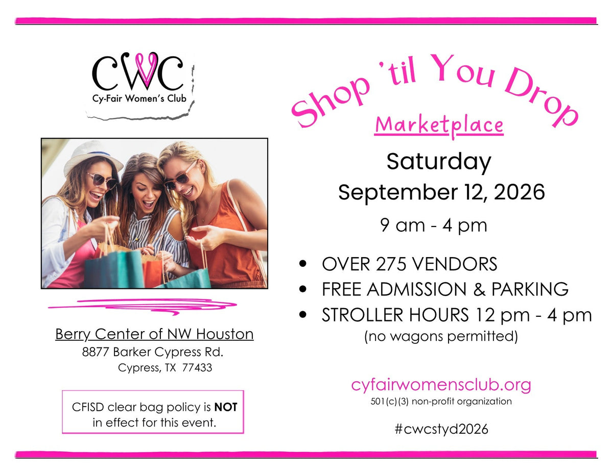 SHOP 'TIL YOU DROP IS SEPTEMBER 12