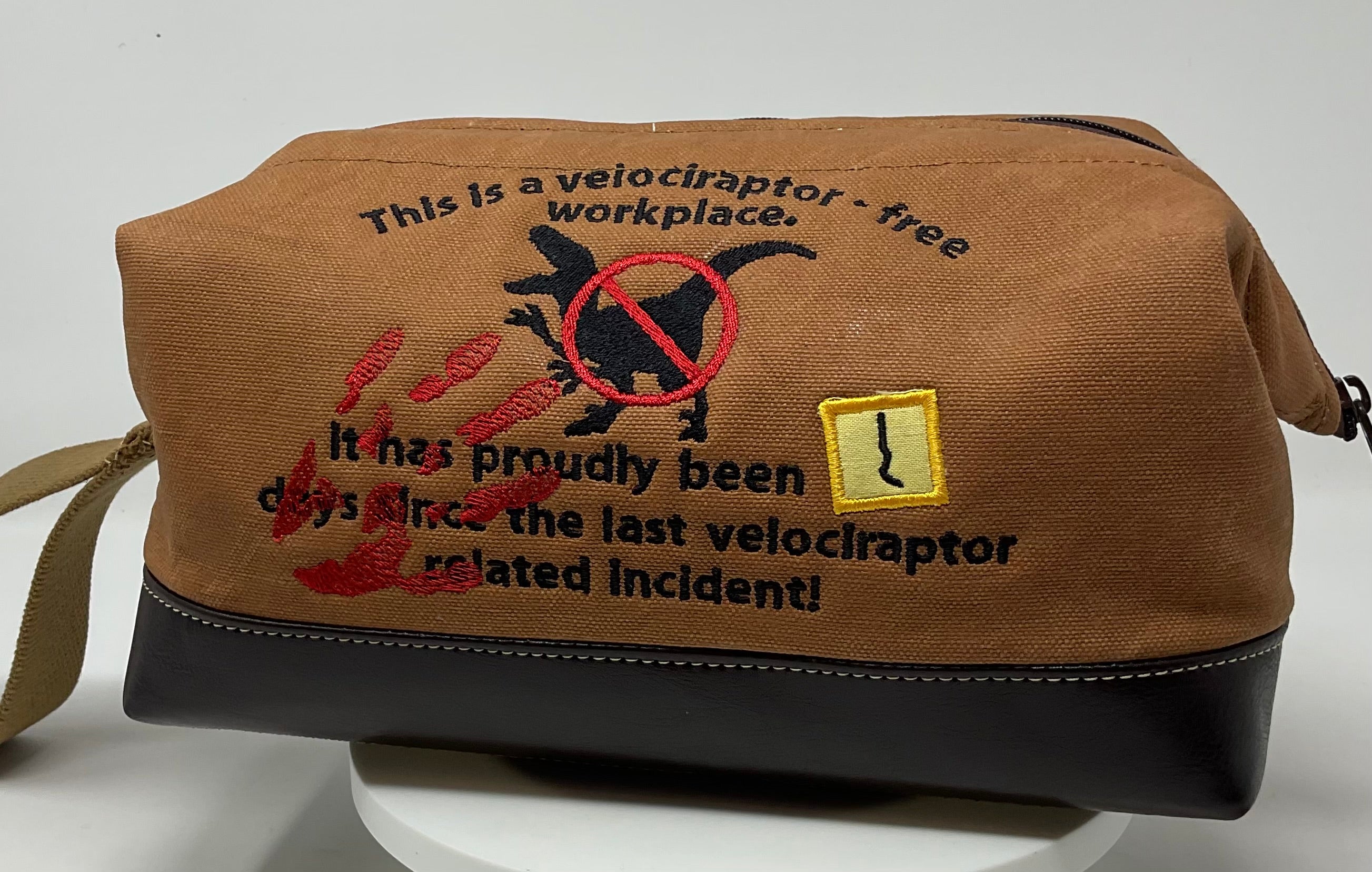 Toiletry/Shaving/Dopp Kit - Safety Counts (Velociraptor)