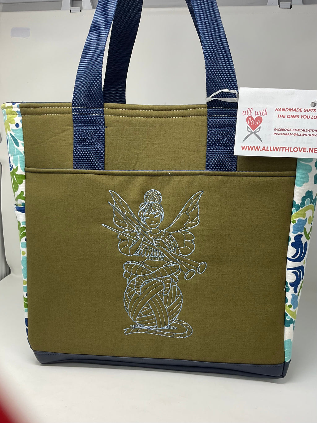 Open Tote, "Knitting Fairy"