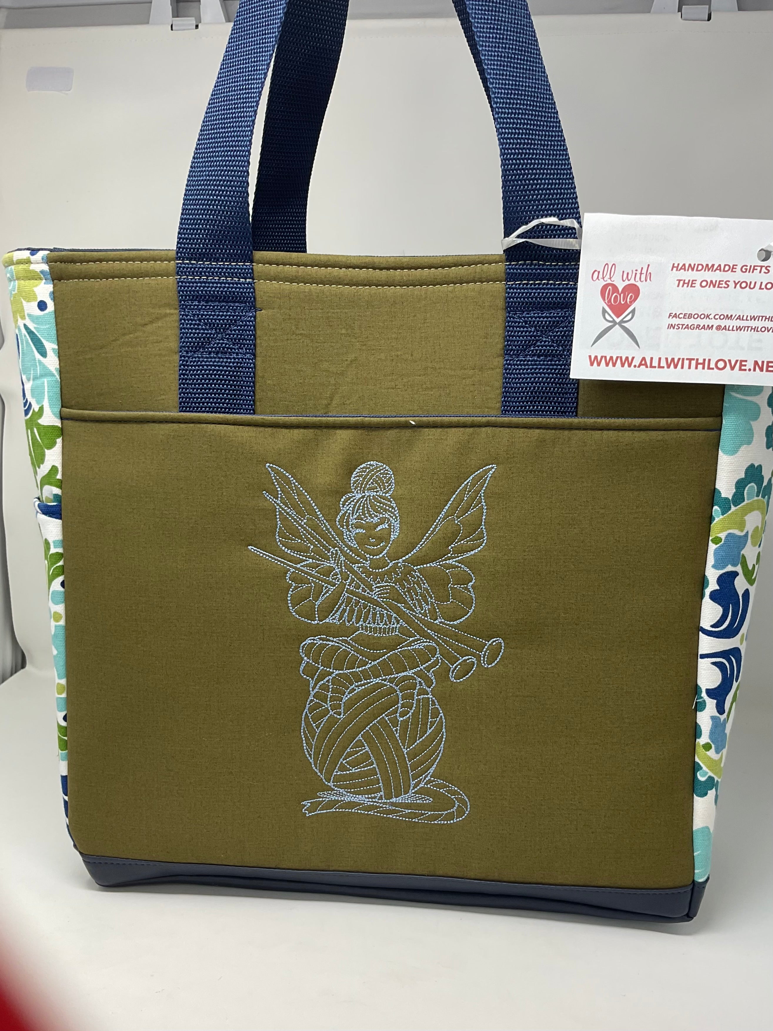 Open Tote, "Knitting Fairy"