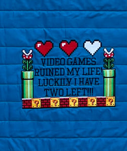 Blanket - "Video Games Ruined my Life" Blanket