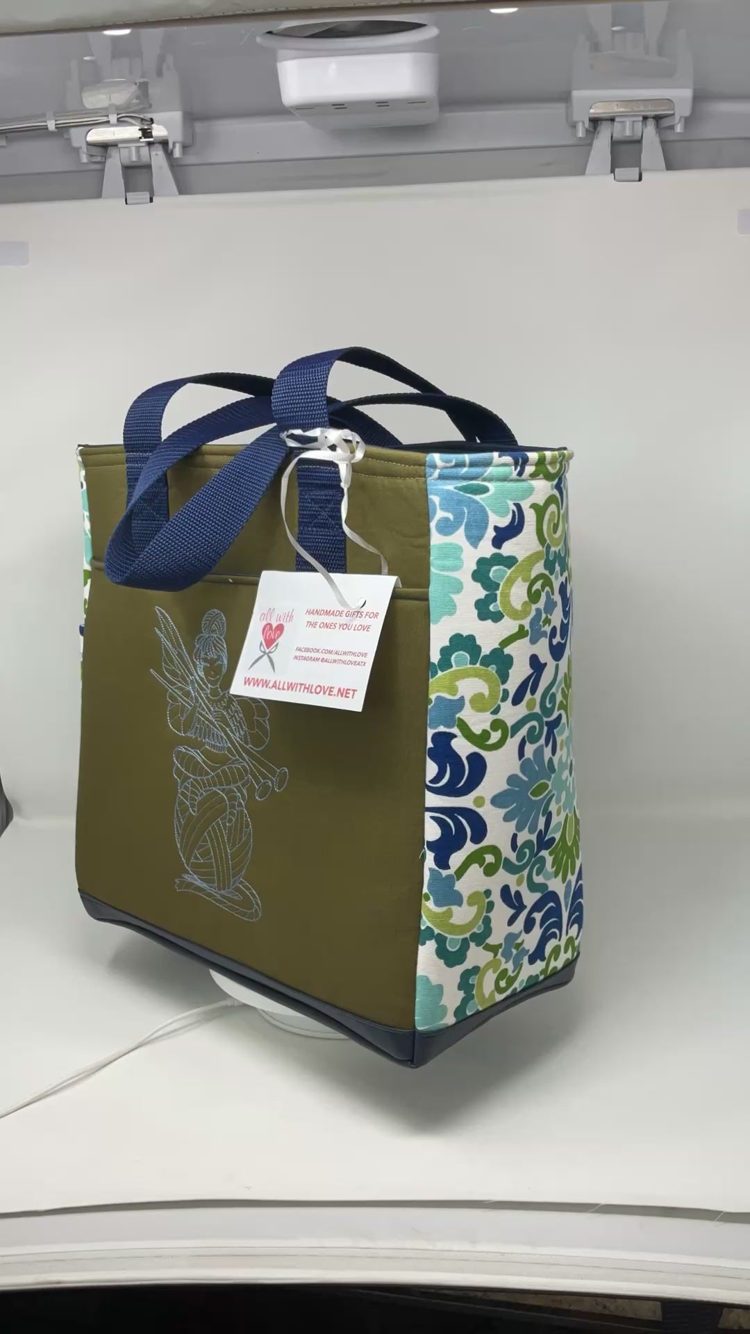 Open Tote, "Knitting Fairy"