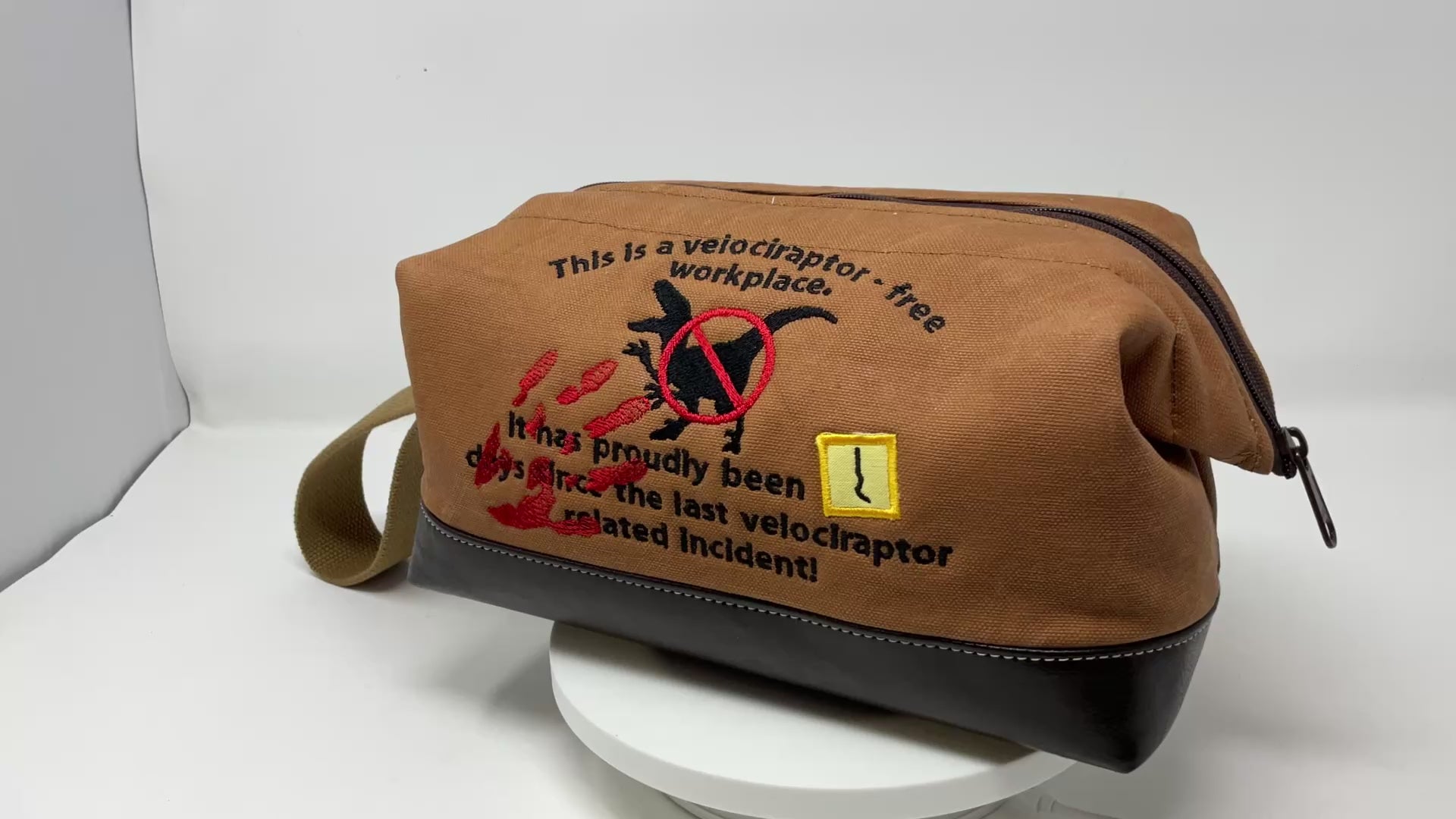 Toiletry/Shaving/Dopp Kit - Safety Counts (Velociraptor)