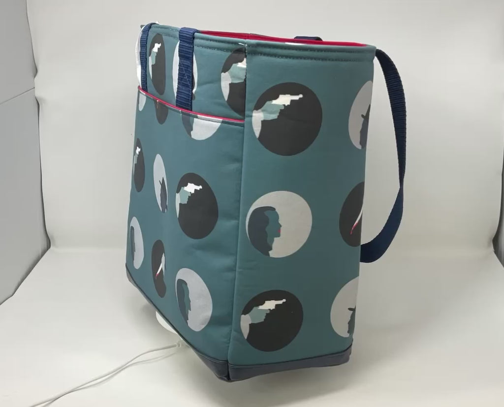 Open Tote, "Murder Mystery Tote"